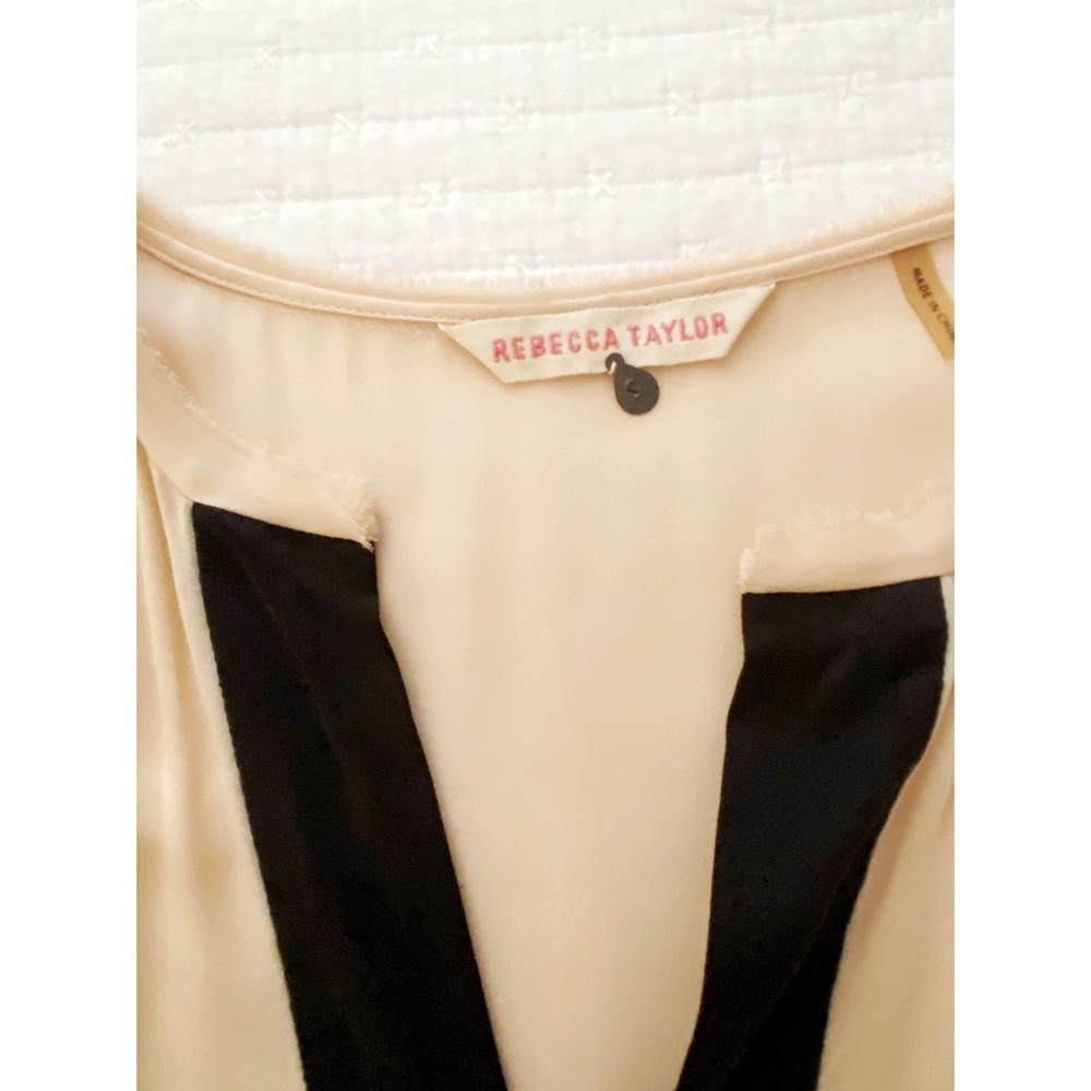 Rebecca Taylor Seer Pink, Black & White Silk Tunic - Picture 4 of 6